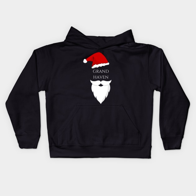 Grand Haven Santa Shirt T-Shirt Kids Hoodie by onestarguitar